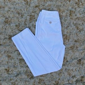 Chanel white pants high waisted